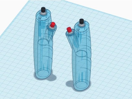 2 button vol bâton poignée marcuspfeiffer 3d print model - Mito3D