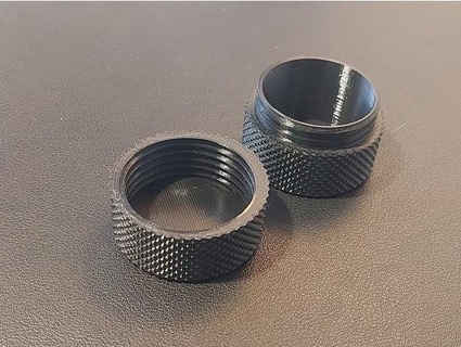 knurled round container screw-on lid derjipi  3d print model - Mito3D