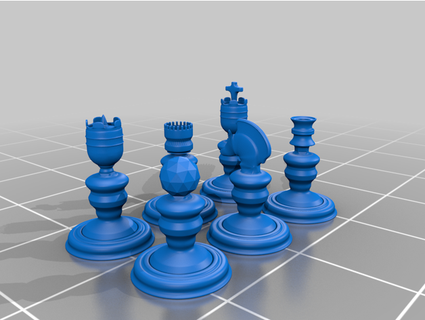 fancy chess set jdstudioblender 3d print model - Mito3D