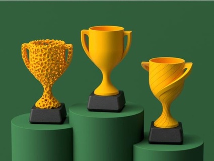 trophy cup collection - fully 3d printable flowalistik  3d print model - Mito3D