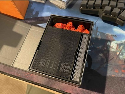 mtg segreto tana scatola inserire maniche comandante moosecadets 3d print model - Mito3D