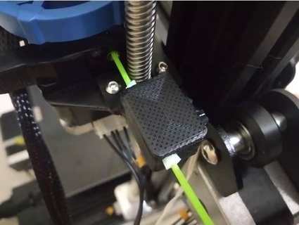 ender 3 v2 filamento sensor guía rail raphaelbruno3d 3d print model - Mito3D