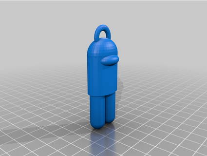 among us keychain v2 wii10054 3d print model - Mito3D