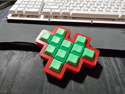 macro valentine keyboard martassan 3d print model - Mito3D