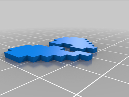 pixel-heart remix mrorellana 3d print model - Mito3D