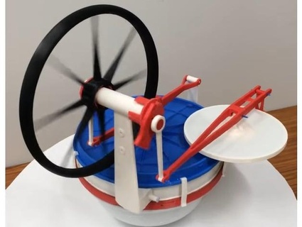 completamente 3d impreso limitado Stirling motor proyectosparaimprimir bastian 3d print model - Mito3D