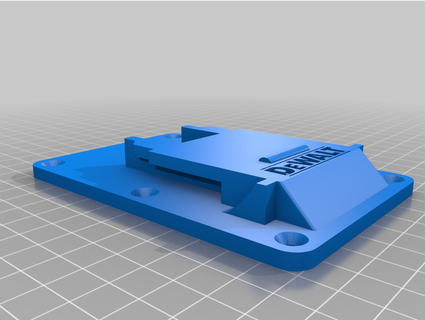 Dewalt 20v herramienta montar logo jaketron 3d print model - Mito3D