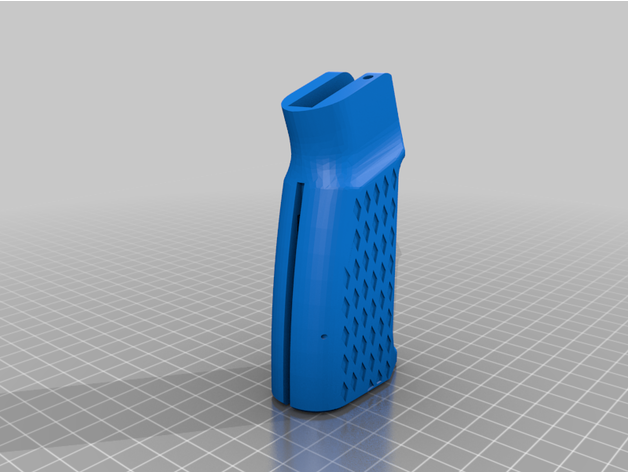 ar15 style grip removable featureless fin onlyhereforthefiles 3D print model - Mito3D