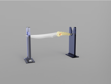 sword dagger knife display stand torileighr 3d print model - Mito3D