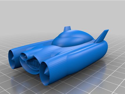 sci-fi car wirefox 3d print model - Mito3D