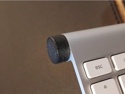 knurled apple keyboard battery opener grip derjipi 3d print model - Mito3D