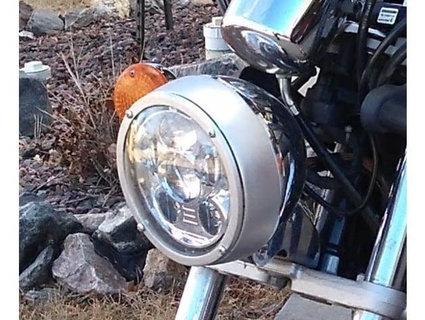 gz250 led headlight adapter quill maurer  3d print model - Mito3D