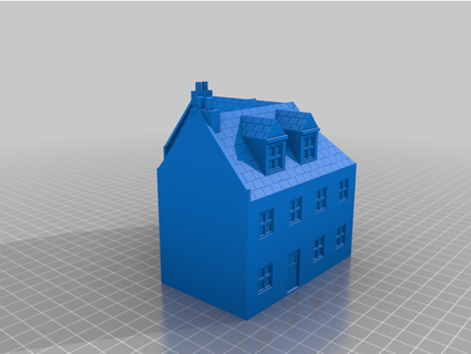 fow city house corner v1 arctic fox 3d print model - Mito3D