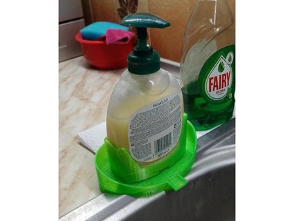 palmolive liquid soap dispenser holder kitchen sink spillage drain jtsiomb 3d print model - Mito3D