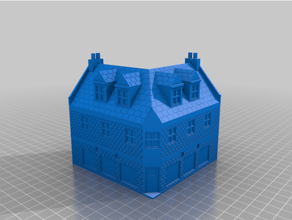 fow city house corner v3 arctic fox 3d print model - Mito3D