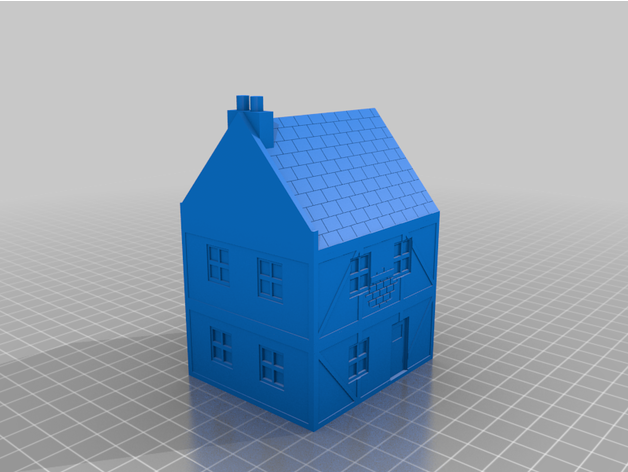 fow city house - timbered arctic fox 3D print model - Mito3D