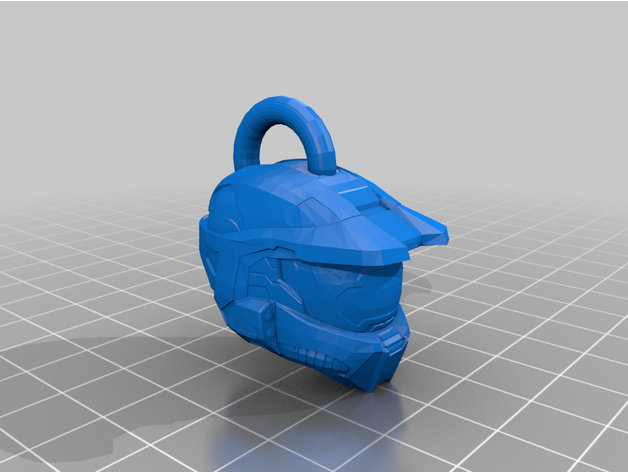 halo helm charm tylerdanger350 3D print model - Mito3D