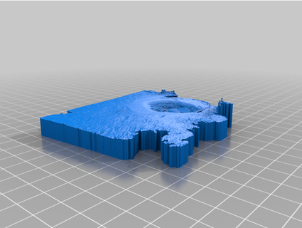 yellowstone's morning glory pool underwater photoscan mesh jstallings 3d print model - Mito3D