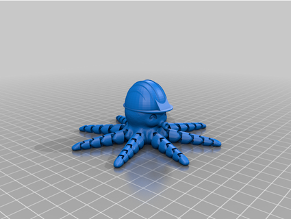octopus hard hat 27raymoc 3d print model - Mito3D