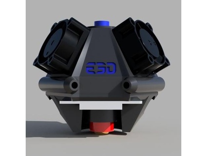 delta effector e3d revo micro autolevel mount opt voxel3d netherlands 3d print model - Mito3D