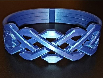 puzzle ring bracelet parametric openscad amatulic 3d print model - Mito3D