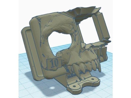 robgroove gopro 10 skull mount 30 deg v5 iflight sl5 v21 3d print model - Mito3D