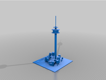 goettingen telecommunications tower bovenden magma666 3d print model - Mito3D