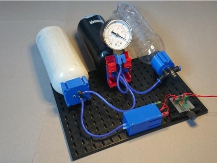 pet & sigg bottle pneumatic air tank adapters fischertechnik juh 3d print model - Mito3D