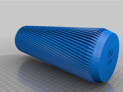 Deckglas Vase Schlange 3d print model - Mito3D