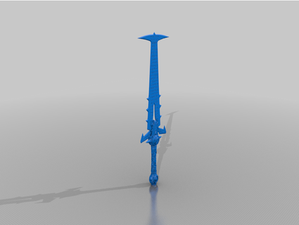 doom eternal crucible blade brucephalus 3d print model - Mito3D