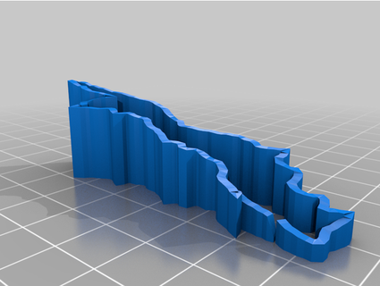 ardoise ruisseau boucle peytohc 3d print model - Mito3D