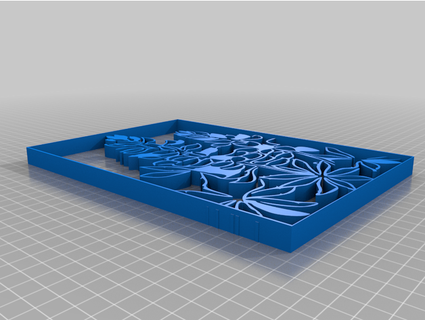 bluebonnet duvar Sanat axol0tl 3d print model - Mito3D