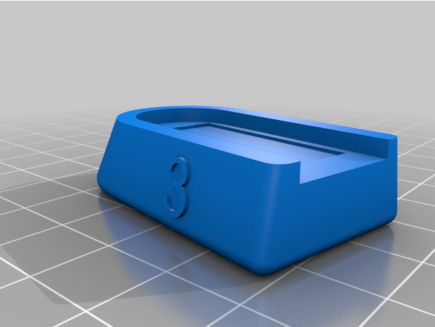 Buckmark mag extensions lent 3D print model - Mito3D