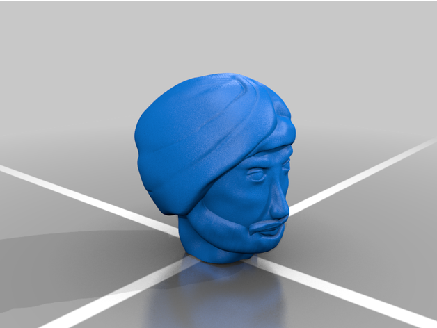 sique cabeça turbante fabuloso 3D print model - Mito3D