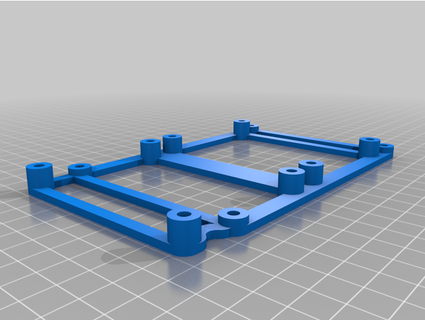 anycubic mega double mosfet base plate mount slvrpltd 3d print model - Mito3D