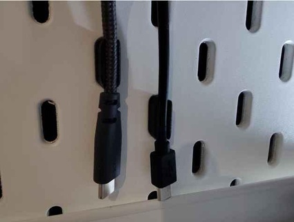 cable clip holder ikea pegboard sk dis nikkke 3d print model - Mito3D