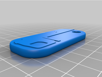 2dhinoflatbedtruckkeychain Shazambra 3d print model - Mito3D