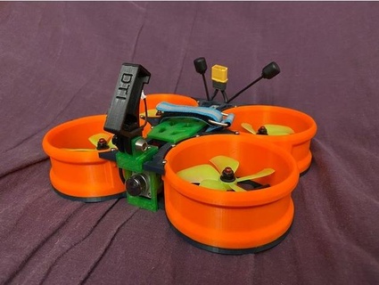 écurie 3d imprimé cinewhoop drone 8x8 3d print model - Mito3D