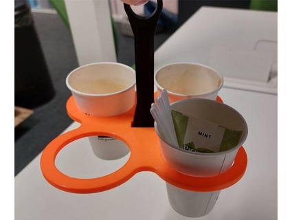 coffee cup holder jerr 074 3d print model - Mito3D