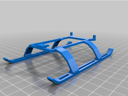 aterrissagem engrenagem Hubsan zino mini pró cair chão 3d print model - Mito3D