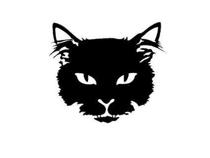 2d siyah kedi ghos7ar 3d print model - Mito3D