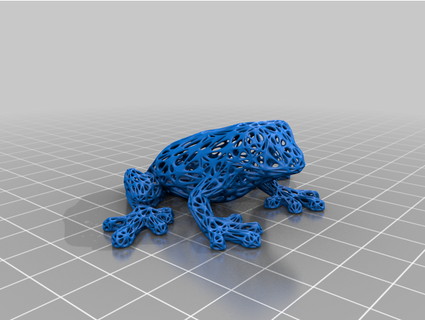 hollow mesh frog voronoi style thekwijibo 3d print model - Mito3D