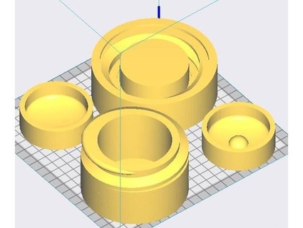 soap cheese mold screw cap press skipgoebel 3d print model - Mito3D