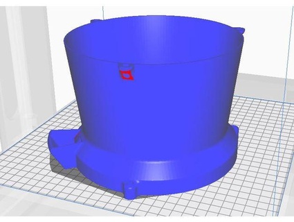 sospeso bottom water fioriera memacchinista 3d print model - Mito3D