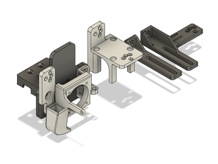 ender 5 msdd linear rail drag chain adapters yaikou 3d print model - Mito3D