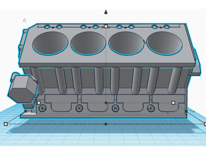 angehoben Nocken Hemi Block rodracer358w 3d print model - Mito3D
