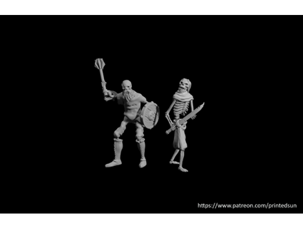 esqueletos pacote 1 sol impresso 3d print model - Mito3D