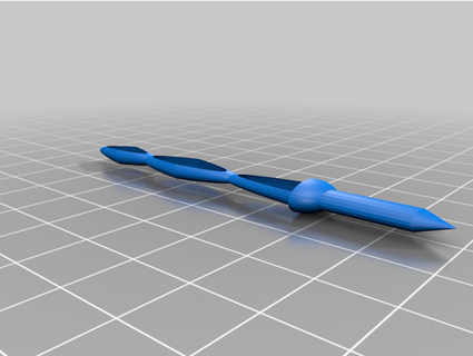 double helix sword template champws 3d print model - Mito3D