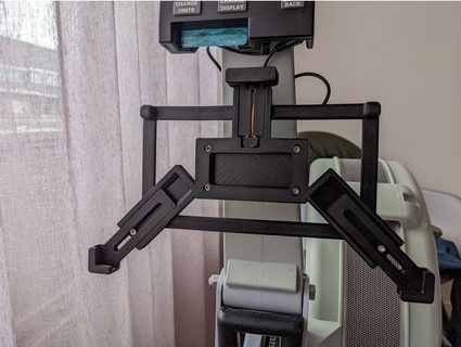 ipad tablet mount concept2 rower foxey 3d print model - Mito3D