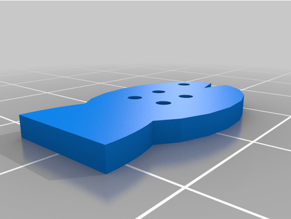 pez botón bombardero vulcano 3d print model - Mito3D